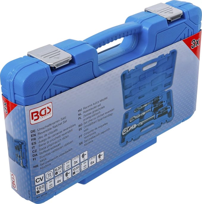 BGS Telescopische Ratelsets 6,3 mm, 10 mm, 12,5 mm - 3 Delig