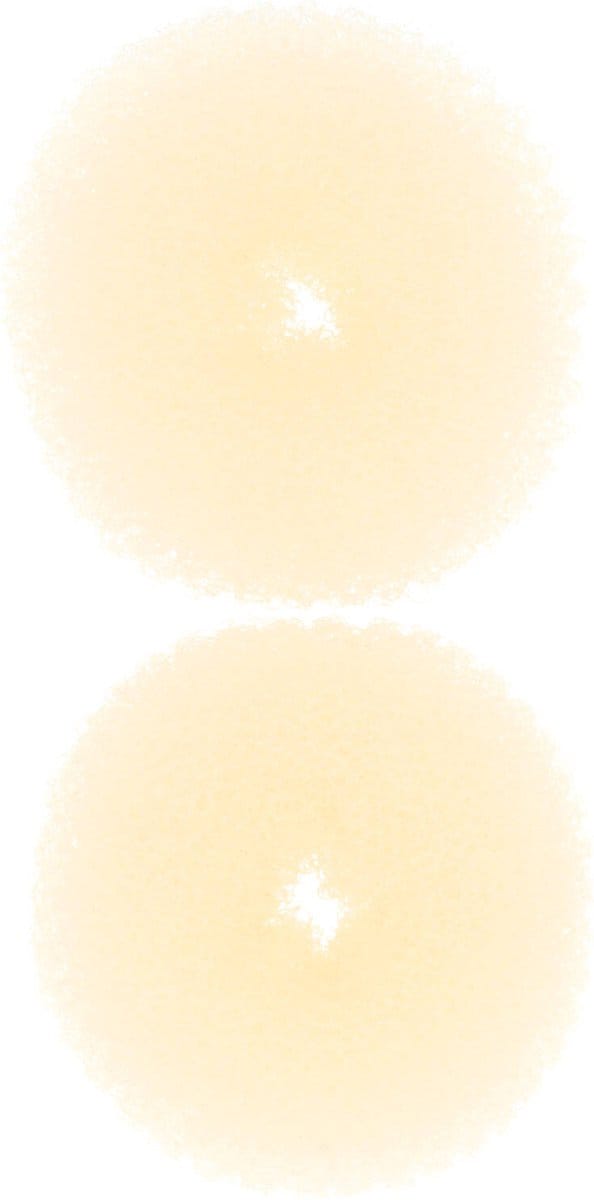 Haarsoires Haardonut 6cm – Klein – Hulpmiddel voor Knot – Blond – 2 Stuks - Haar Donut - Extra Volume Haarrol - Knotmaker