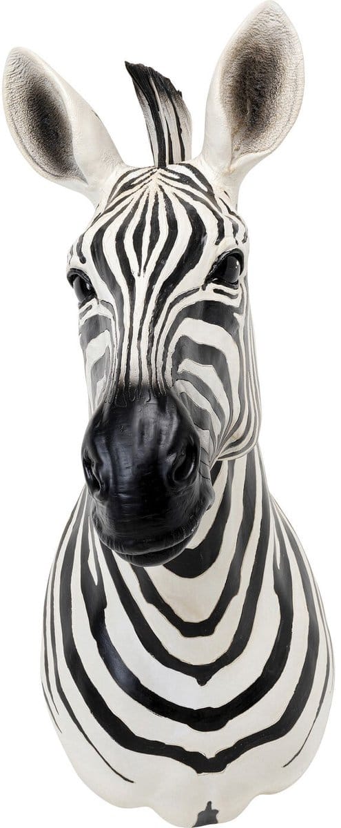 Wanddecoratie zebra hoofd Kare Design