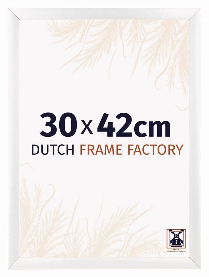 Fotolijst 30x42 cm - MDF - Wit Mat - Praag