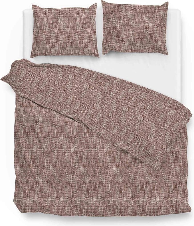 Zo!Home Blitz Dekbedovertrek - Flanel - Extra breed - 260x200/220 cm - Rio Red