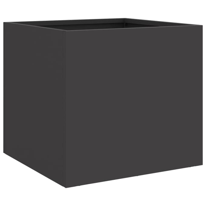 vidaXL - Plantenbak - 32x30x29 - cm - staal - zwart