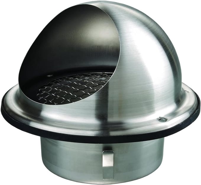 Weerbestendig Ventilatierooster RVS met Vogelwering Ø 200 mm