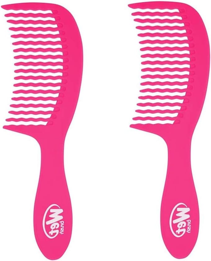 Kam Set - Ontwarrende Kam - Haar Ontklitten - Uniek Tandontwerp - 2 Stuks - Roze