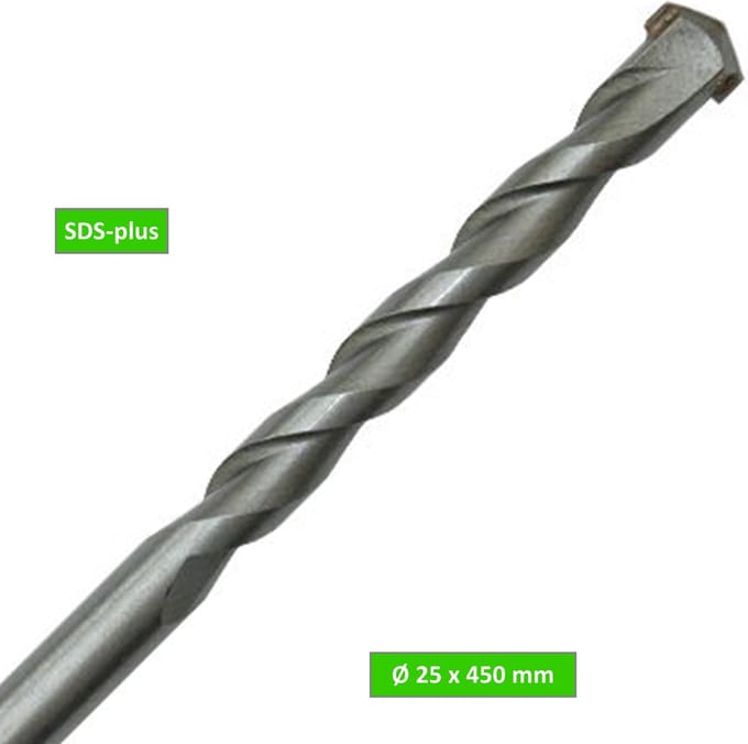 Piranha betonboor - Ø 25 x 450 mm - SDS plus