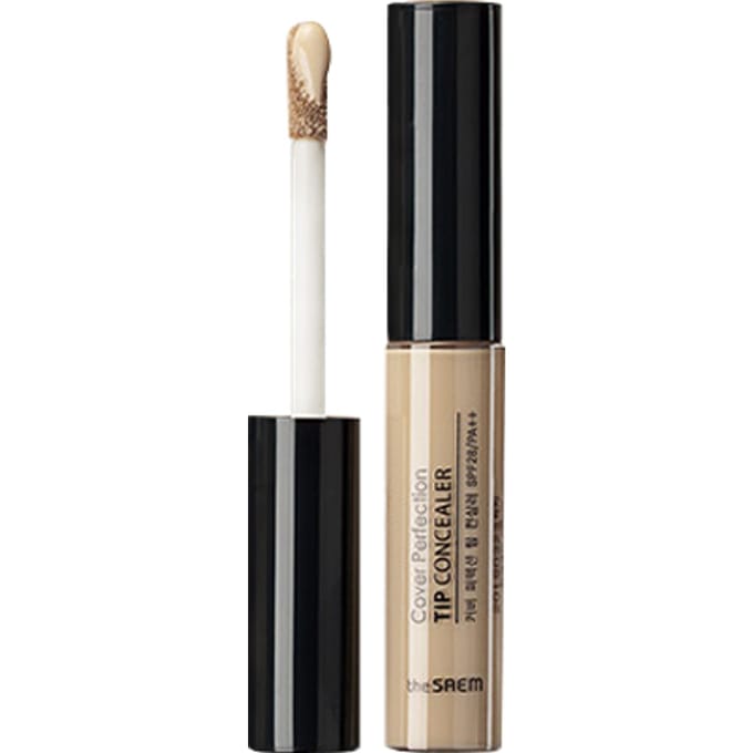 The Saem - Cover Perfection Tip Concealer SPF28 PA++ - 6.5g - 01 Clear Beige