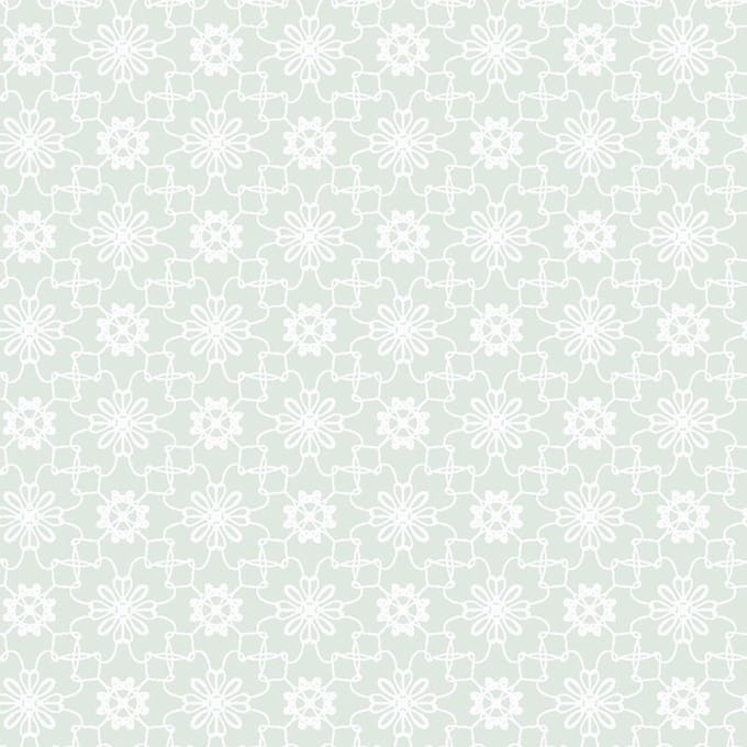 INGK Behang - Puck & Rose - Kinderbehang - Bloemmotief Groen