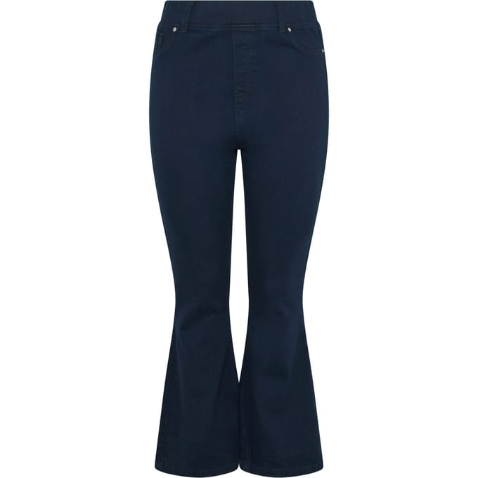 Yours Indigoblauwe Flared Jeggings Size Regular > 52