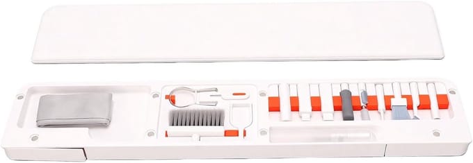 Polssteun met Kit - Ergonomisch Kussen - Comfortabel Typen - Ingebouwde Telefoonhouder - 36 cm - Wit