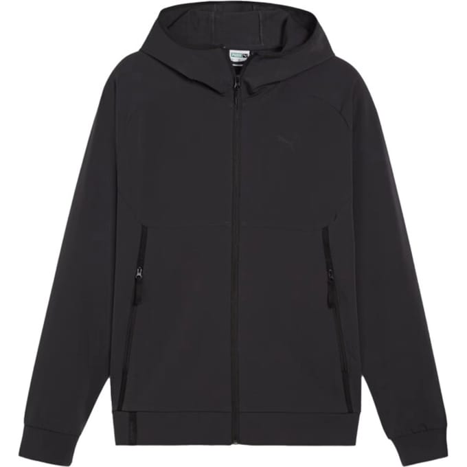 Puma tech track jacket wv in de kleur zwart.
