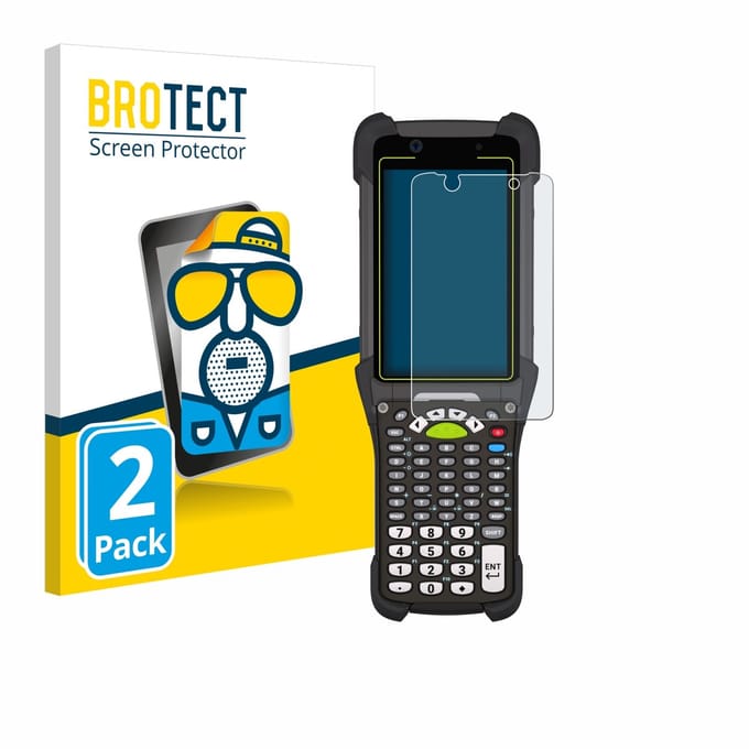 BROTECT - Screenprotector voor Zebra MC9400 - Folie Beschermfolie matte 2 Stuks