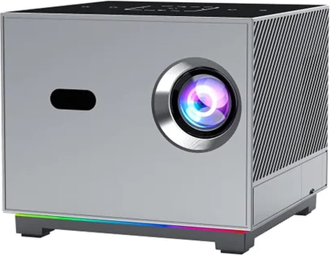 Xnano Draagbare beamer X3 2024 - FULL HD - 1280x720 - 4k decoding - 6000 lumen - RGB effecten - Speaker - HDR10+ - Android 9 - AI voice intelligent - EK Voetbal 2024