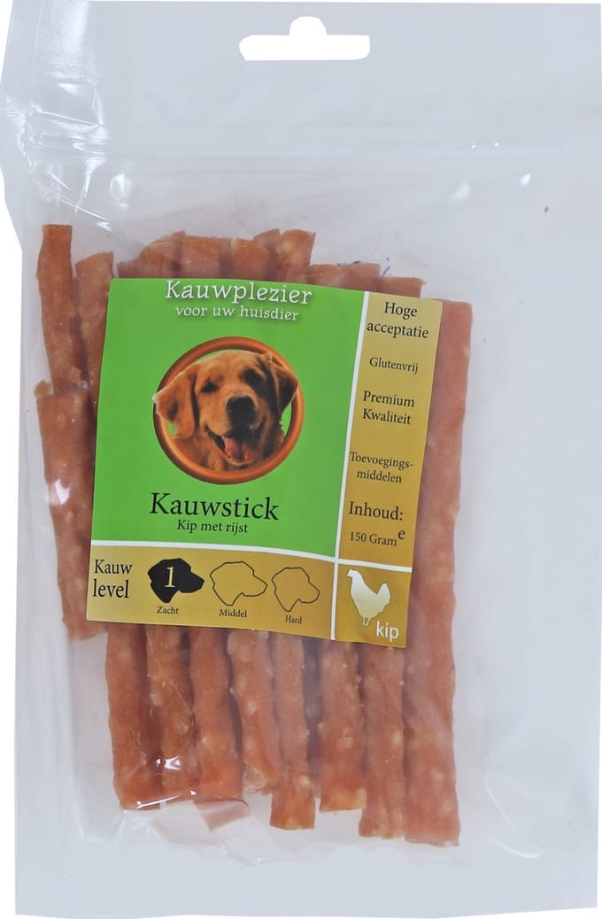 Kauwstick Kip Met Rijst 150Gram