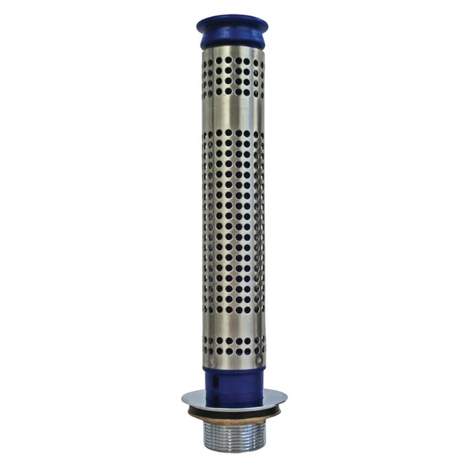 80mm afvoer- en overloopbuis met filter voor 300mm spoelbak