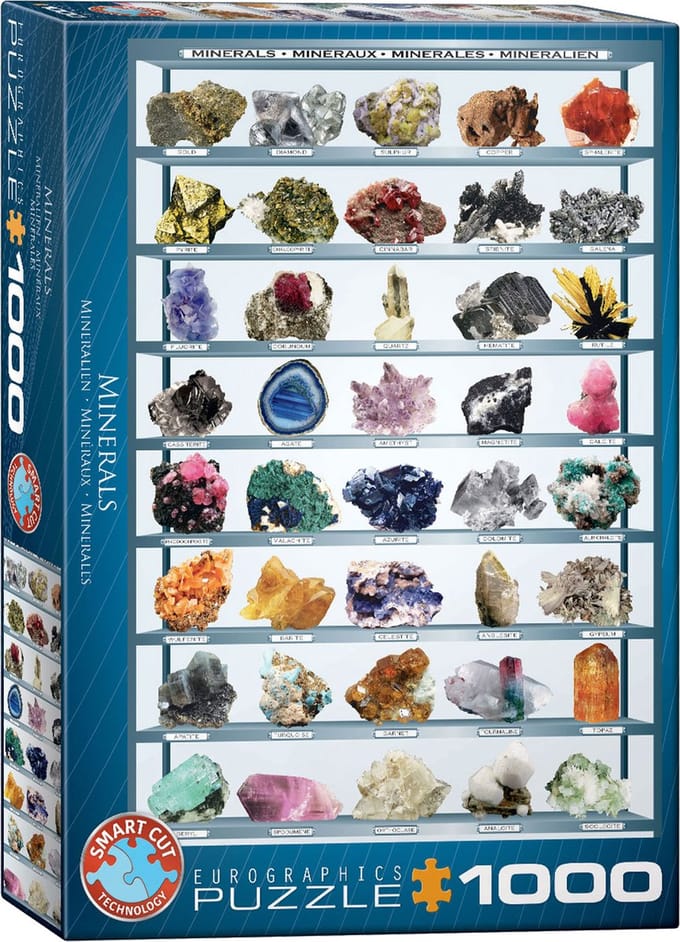 Eurographics puzzel Mineralen van de Wereld - 1000 stukjes legpuzzel.
