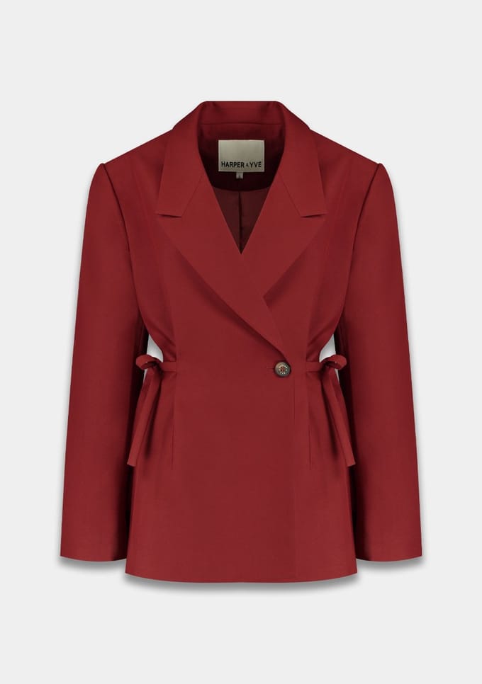 Harper & Yve Anina-bl Blazers Dames - Bordeaux - Maat L