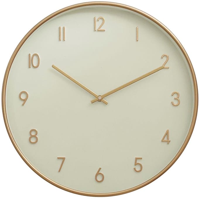 Hauskraft Wandklok - 45cm - Rosé Goud - Decoratieve Klok