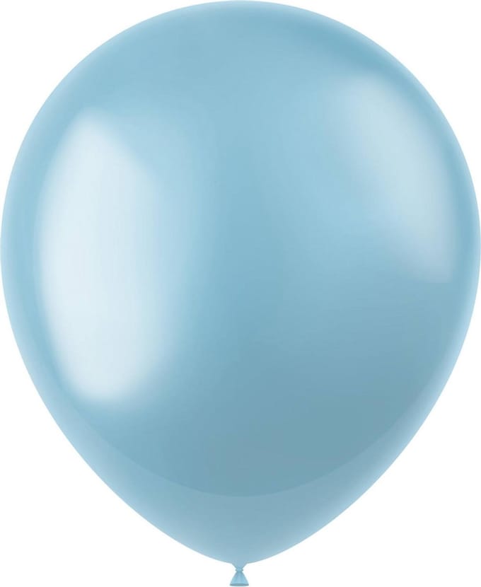 Folat - ballonnen Radiant Sky Blue 50 stuks