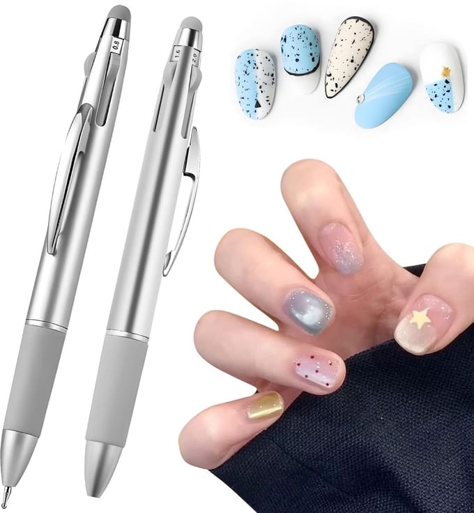 4-in-1 Gereedschap - Dailygoods- Nail Art Dotting Pen 2 Stuks