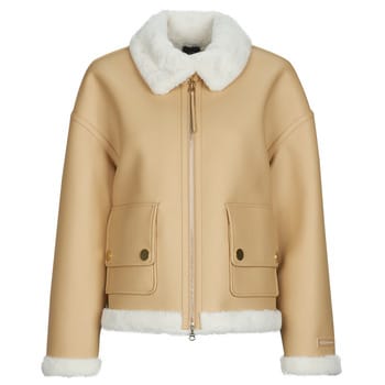 Jack in leerlook met tweewegsritssluiting