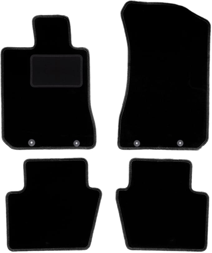 Zwarte veloursmatten voor: Honda Legend IV sedan (2004-2012)