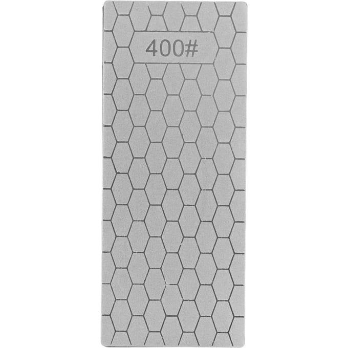Pierre à aiguiser diamantée rectangulaire, plaque d'affûtage de couteaux diamantée, pierre à aiguiser, meule, outil de meulage gray