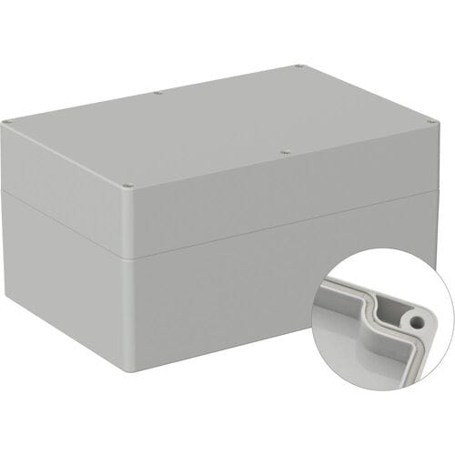 TRU COMPONENTS TC-9065700 Industriële behuizing 240.3 x 160.3 x 120 ABS Grijs-wit (RAL 7035) 1 stuk(s)