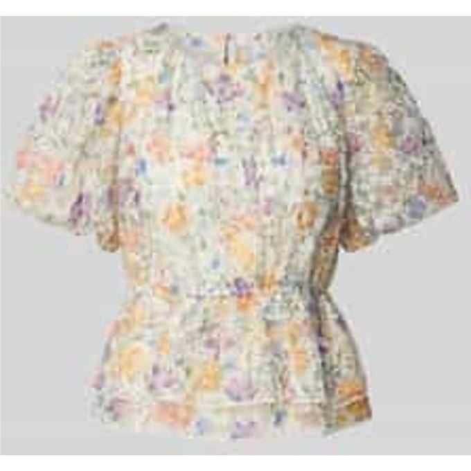 Blouseshirt met pofmouwen, model 'LEANNA'