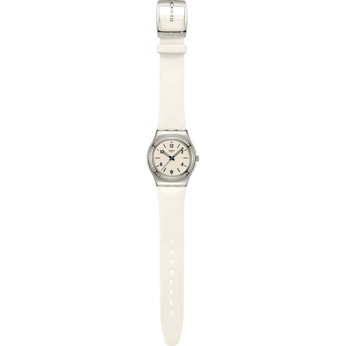 Montre pour femme Swatch Irony Medium Glacial Petals YLS471 Blanche, blanc