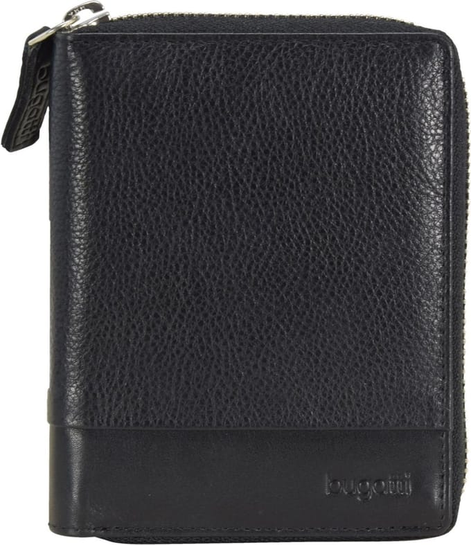 Bugatti Atlanta Portemonnee Leer 10 cm - Jongens - Staand formaat - schwarz