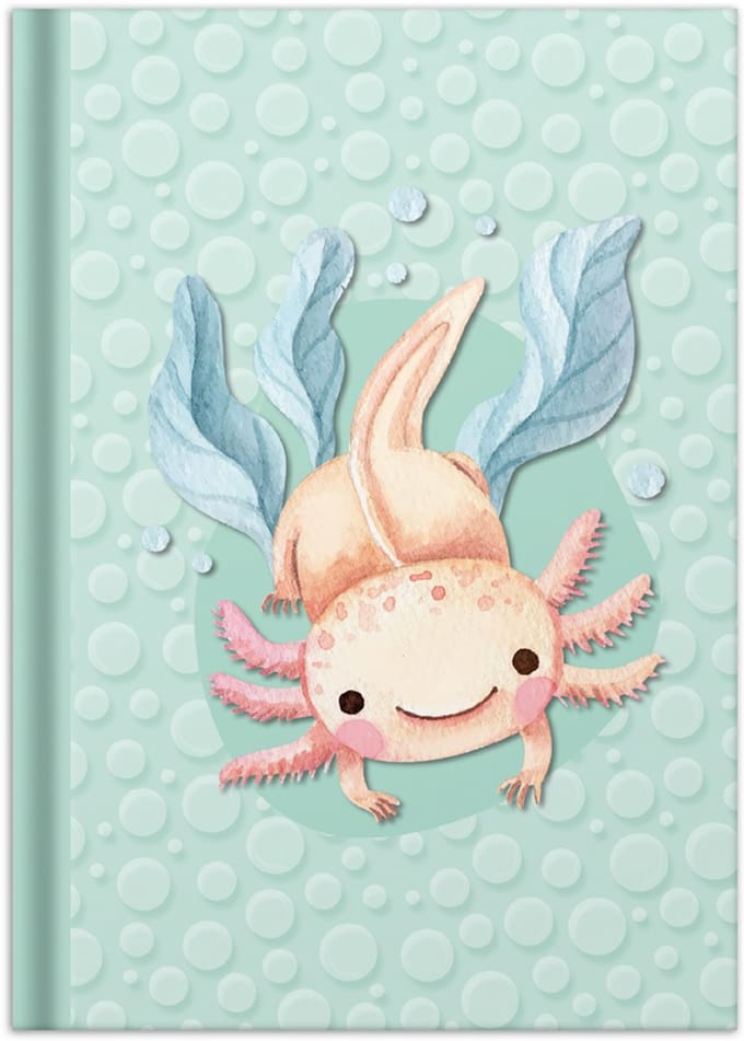 RNK Notitieboek 'Axolotl', A5, 96 bladzijden, geruit