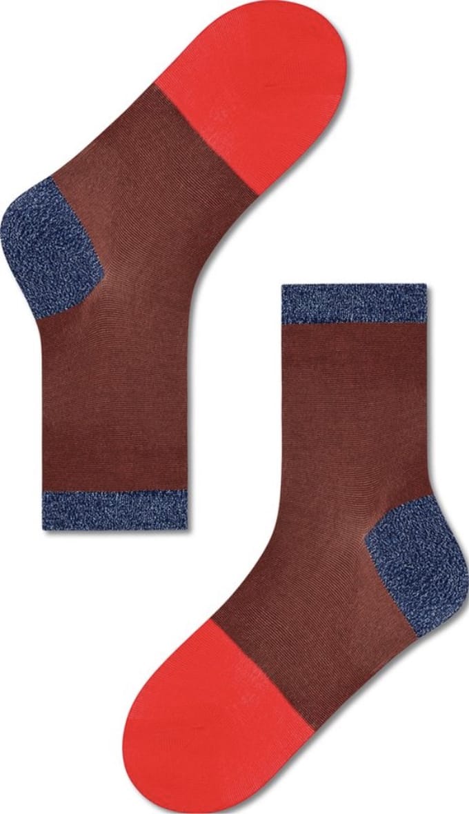 Hysteria by happy Socks sokken maat 39/41bruin/rood