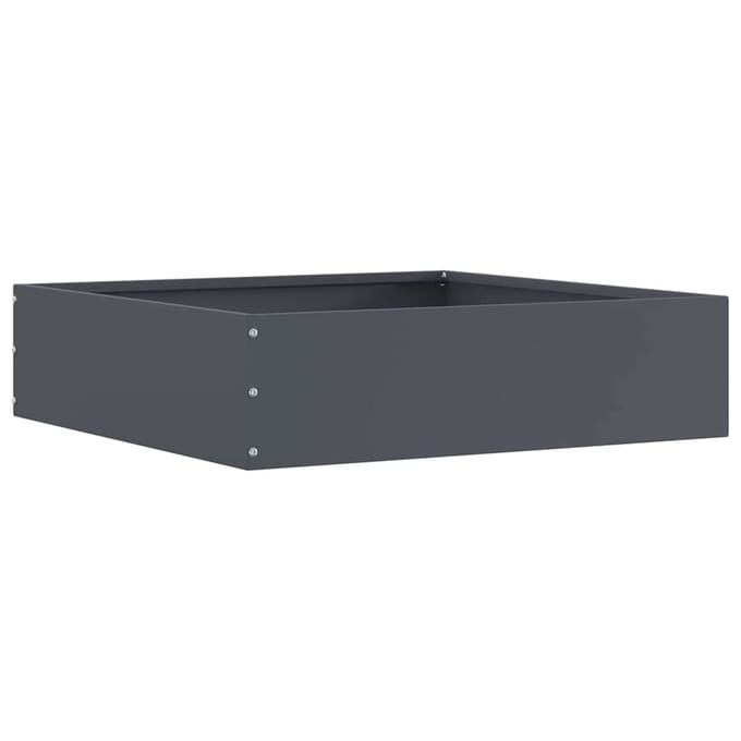 vidaXL - Gazonrand - 50 - x - 50 - x - 13 - cm - Staal - Antraciet