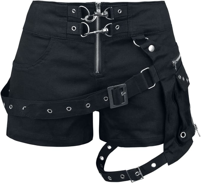 Vixxsin - Gothic Hotpants - Neith short - 32 tot 34 - voor Vrouwen - zwart
