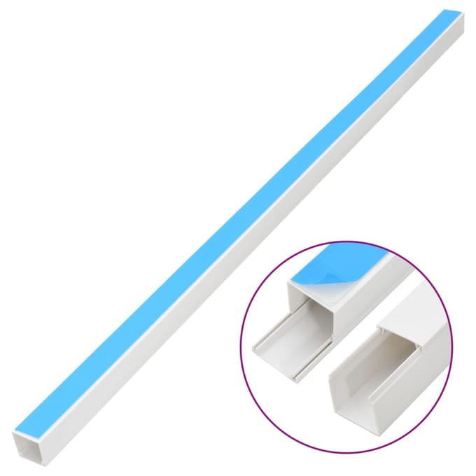 vidaXL - Kabelgoot - zelfklevend - 40x25 - mm - 30 - m - PVC