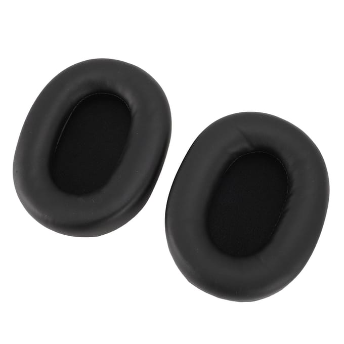 Coussinets d'oreille de remplacement pour INZONE H9 WH G900N H7 WH G700 Cuir protéiné Mousse à mémoire de forme Éponge black
