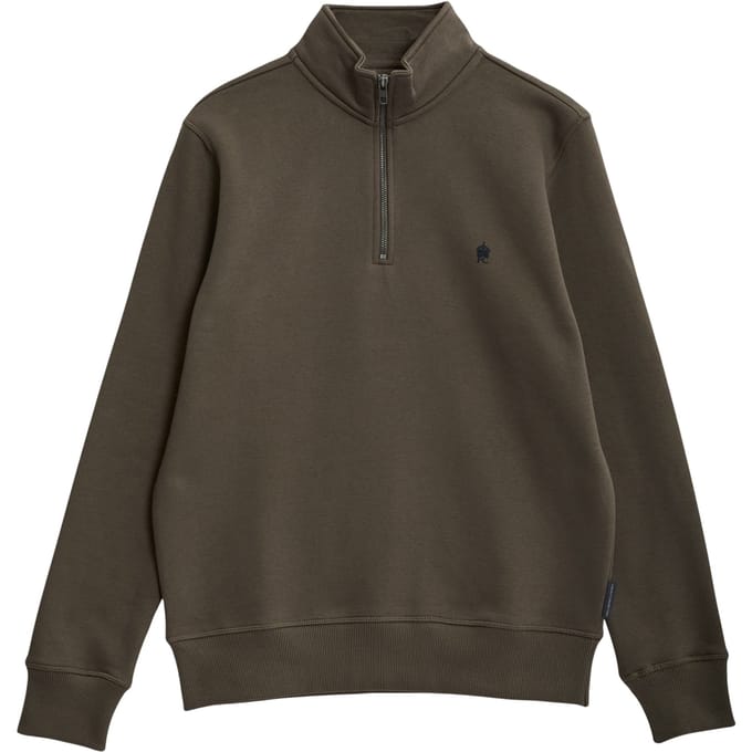 French Connection Fc 1/2 Zip Khaki/marine Größe: S | Pullover Outlet | Herren | Braun