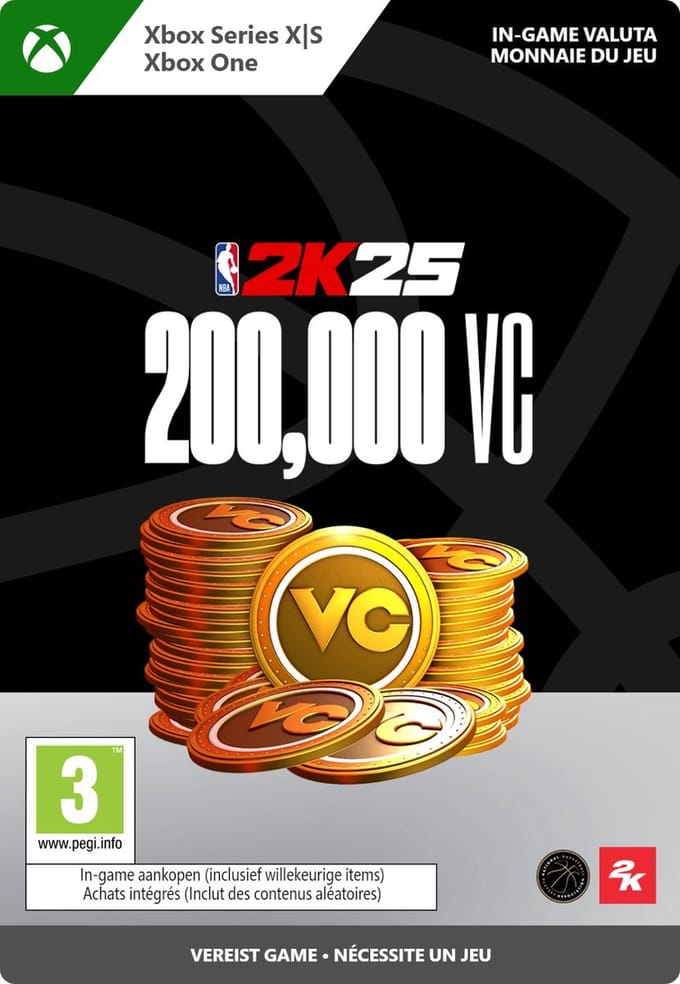 NBA 2K25: 200,000 Virtual Currency Pack - Xbox Series X|S/Xbox One - In-Game Tegoed
