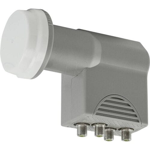 Axing SCO 4-10 Quattro-LNB Aantal gebruikers: 4 Feed-opname: 40 mm Grijs
