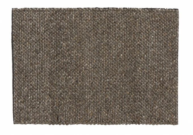 Nordal Fia vloerkleed wol - grijs/bruin - 60x90 cm.