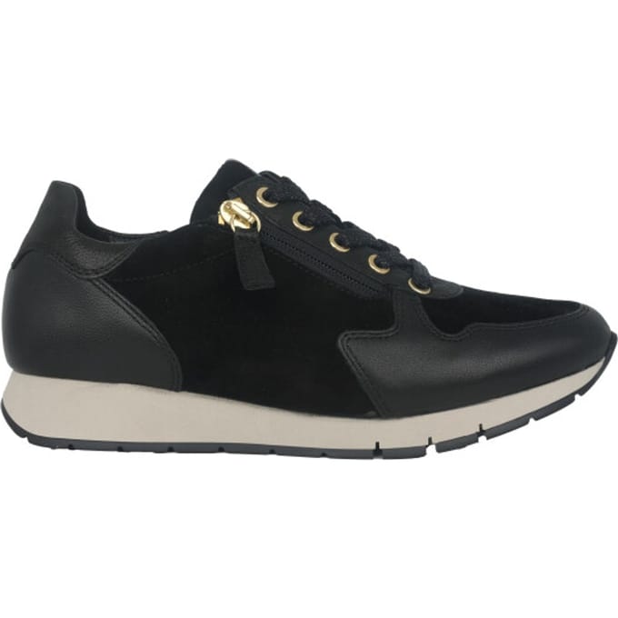 Gabor 52.488.37 - dames sneaker - Zwart - maat 35 (EU) 2.5 (UK)