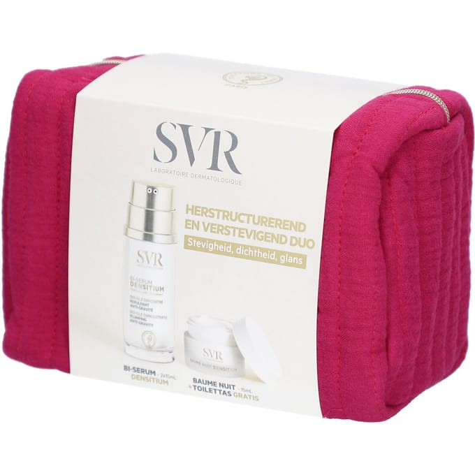 SVR Densitium Bi-Sérum 2 x 15 ml + Baume Nuit Réparation Globale 15 ml + Gratis etui