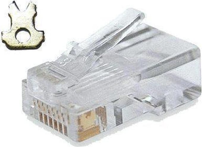 JMS Modulaire RJ45 Connector Cat5e Voor Soepele Kern Kabel 10 Stuks
