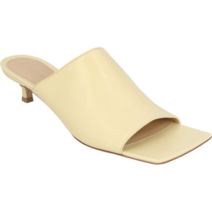 Bottega Veneta Dames Stretch Muiltje in witte Lamnappa