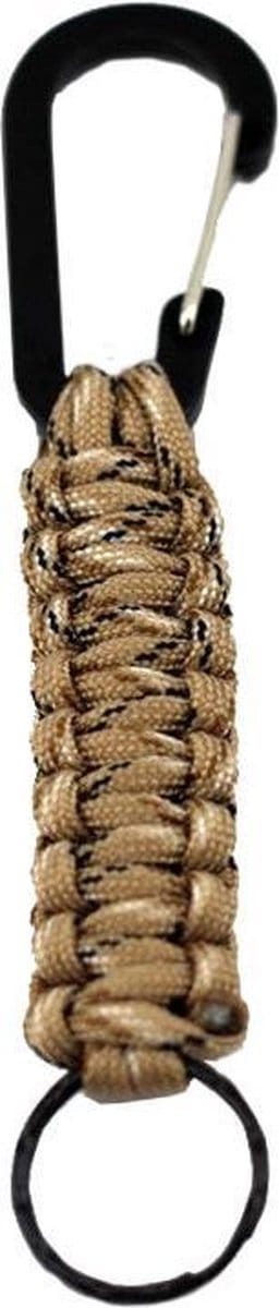 Paracord Sleutelhanger Desert Camo - Karabijn