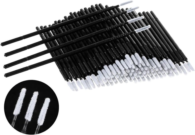 200pcs Micro Applicator Brushes voor Oogmake-up, Wimpers en Lippen - Precisie Micro Swabs en Mascara Wands voor Eyelash Extensions en Eyebrows