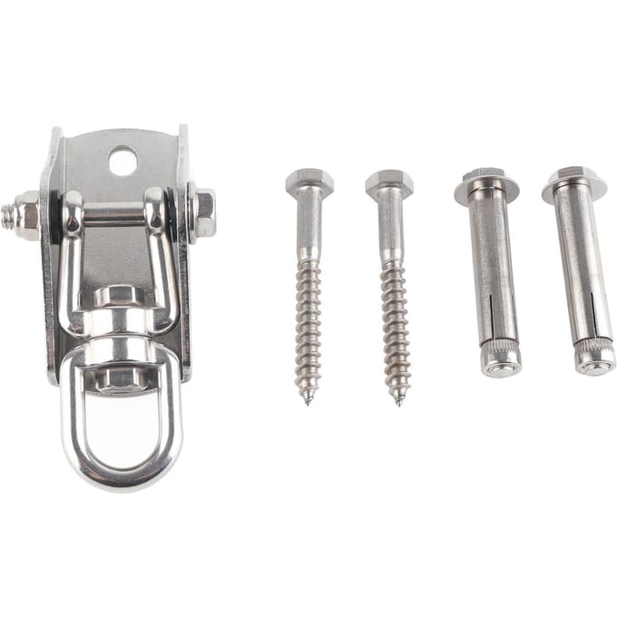 Hangmat Ophangset RVS Heavy Duty Schommelhanger 360 Graden Draaibare Schommelhanger gray