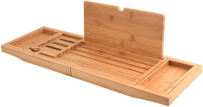 Badkuiprek - Bad Accessoire - Ontspannen Baden - Uitschuifbaar Ontwerp - 60-87 cm - Zoals Afgebeeld