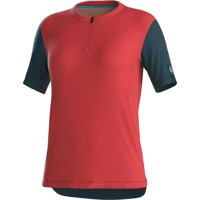 Bicycle Line Fietsshirt met kleurblokken voor dames (Perzik)