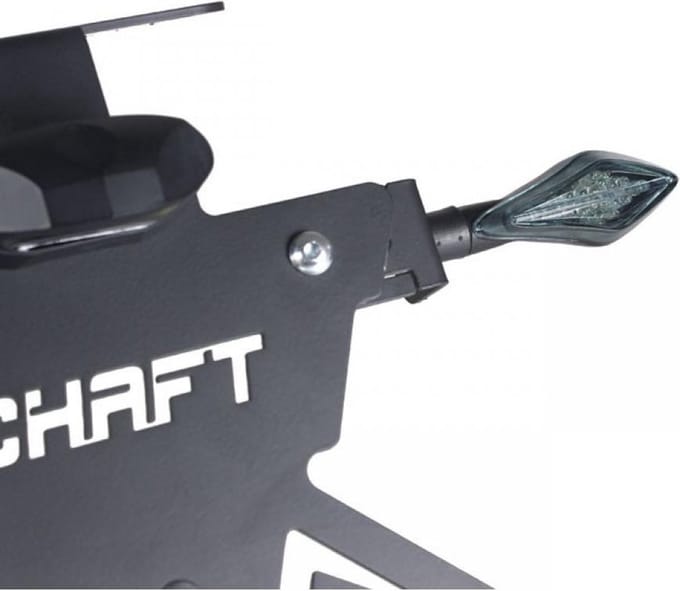 Paar knipperlichten Led HUNTER zwart mat getint Chaft voor motor Triumph IN201